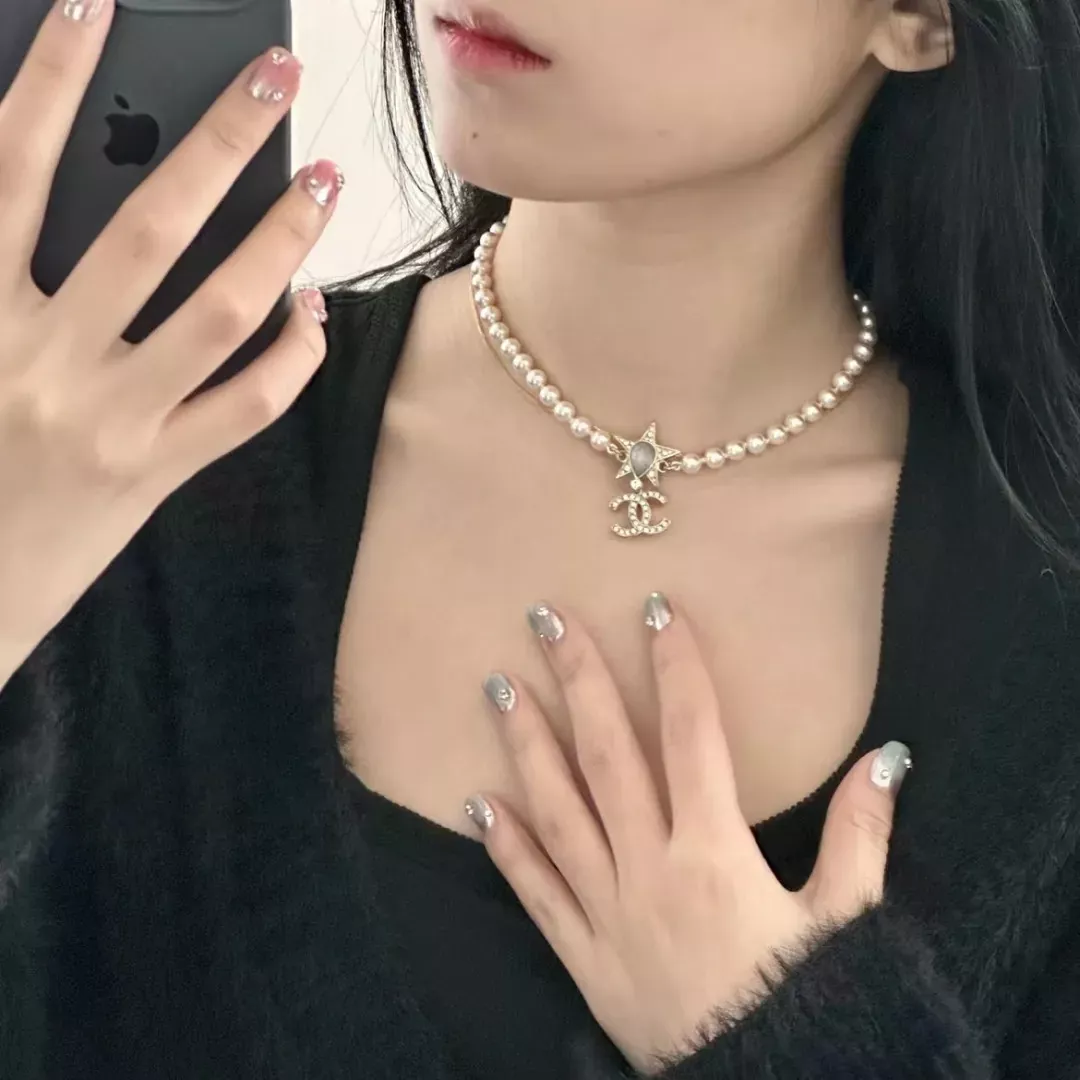 샤넬 진주 별 펜던트 초커 상세 이미지 7