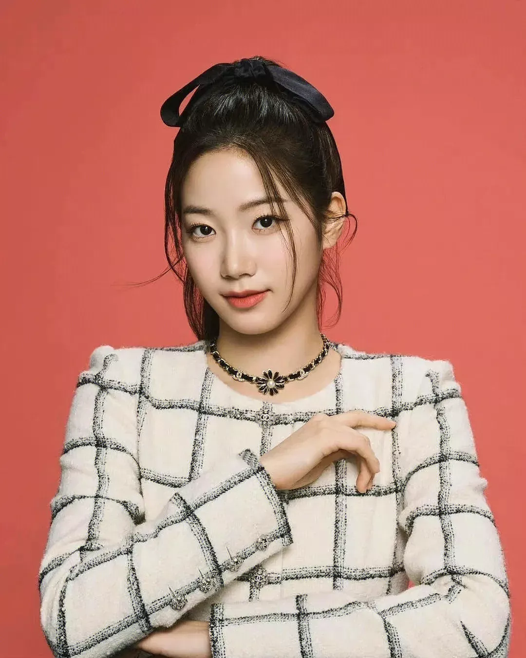 샤넬 데이지 더블 C 램스킨 초커 상세 이미지 21