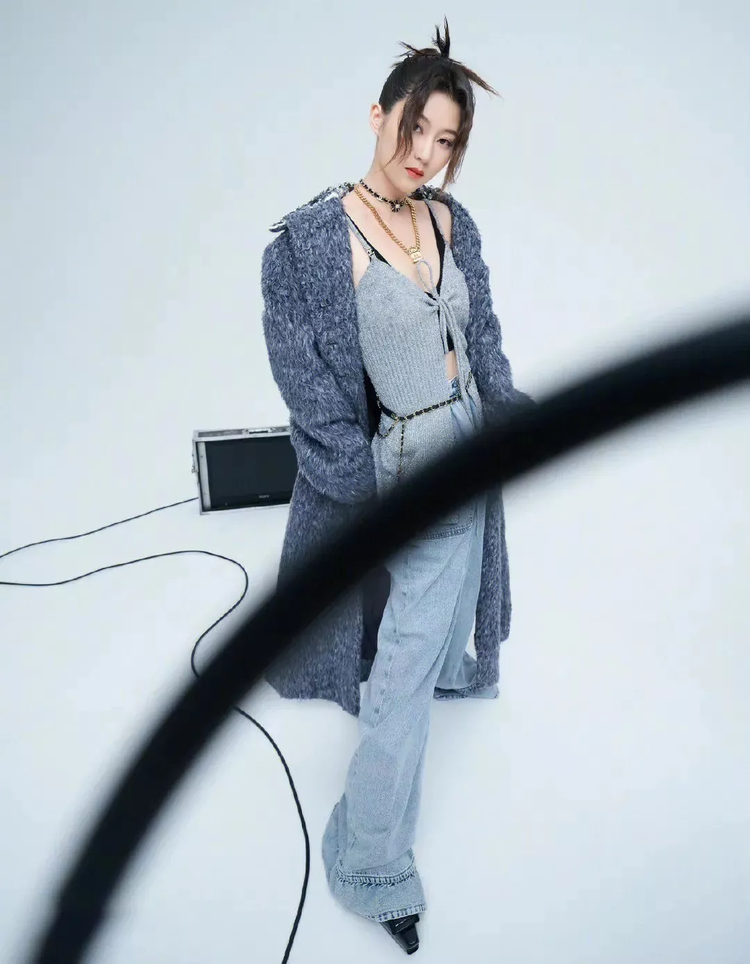 샤넬 데이지 더블 C 램스킨 초커 상세 이미지 46