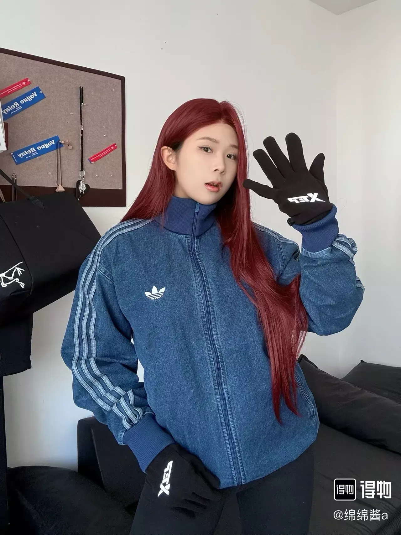 아디다스 삼선 자수 데님 남녀공용 데님 재킷 상세 이미지 19