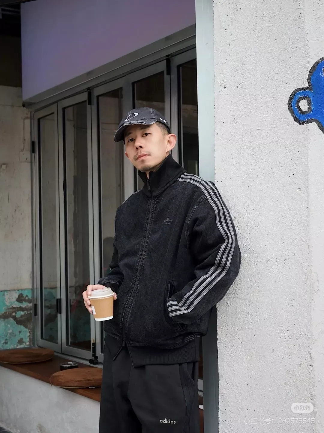아디다스 삼선 자수 데님 남녀공용 데님 재킷 상세 이미지 14