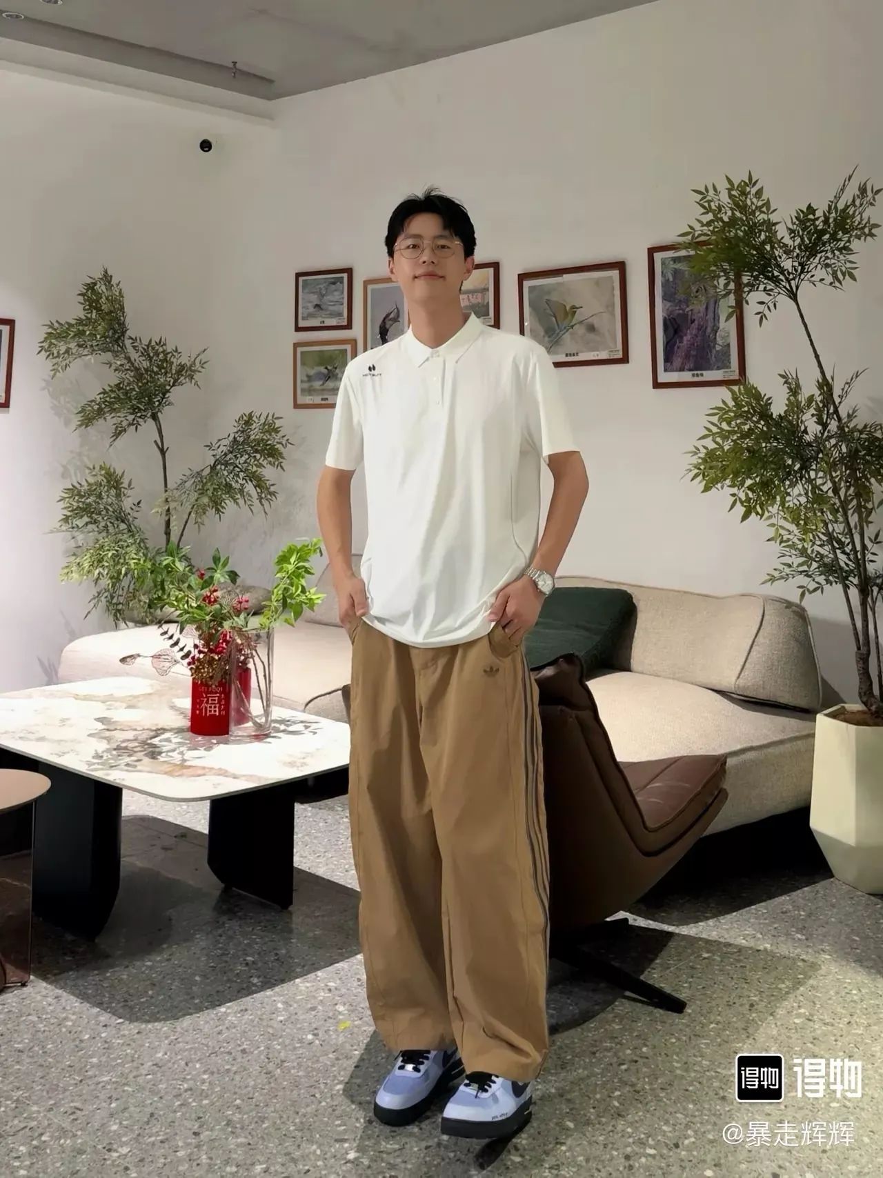 아디다스 삼선 자수 와이드 남녀공용 캐쥬얼 팬츠 상세 이미지 15