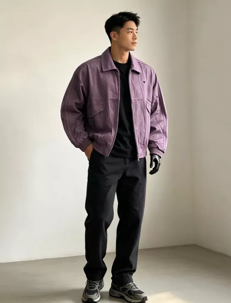 아디다스 금속 로고 해체형 쇼트 남녀공용 집업 재킷 상세 이미지 13