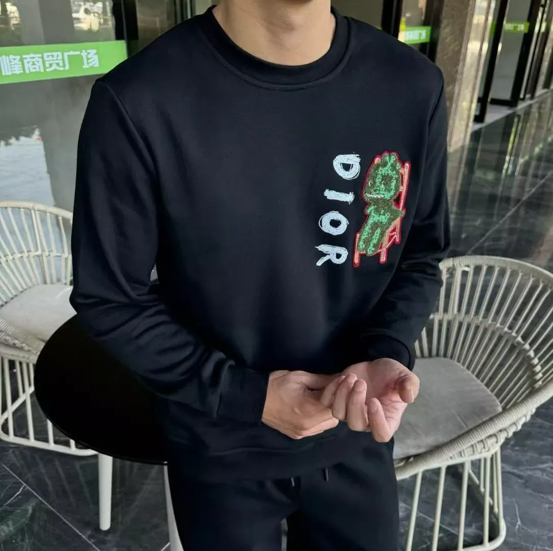 디올 공룡 자수 코튼 맨투맨 티셔츠 상세 이미지 12