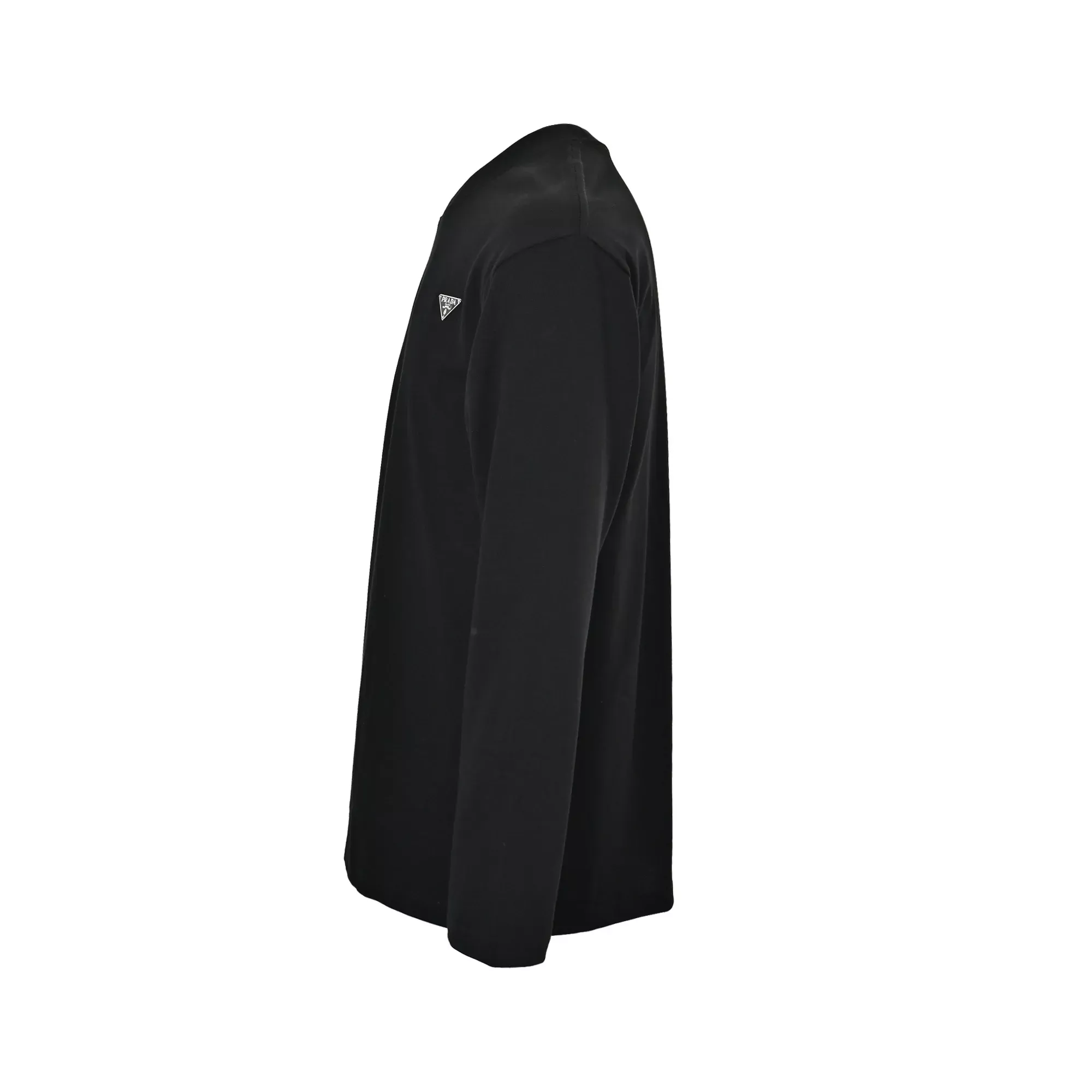 프라다 삼각 로고 긴소매 남녀공용 긴소매 티셔츠 상세 이미지 2