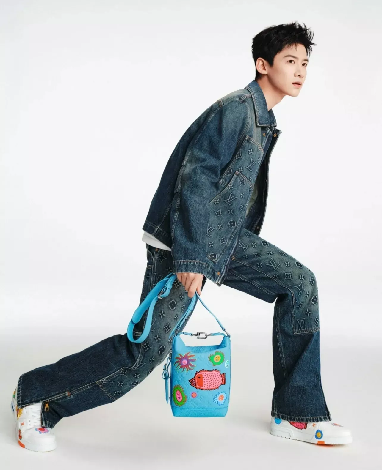 루이비통 모노그램 엠보 데님 남녀공용 데님 팬츠 상세 이미지 26