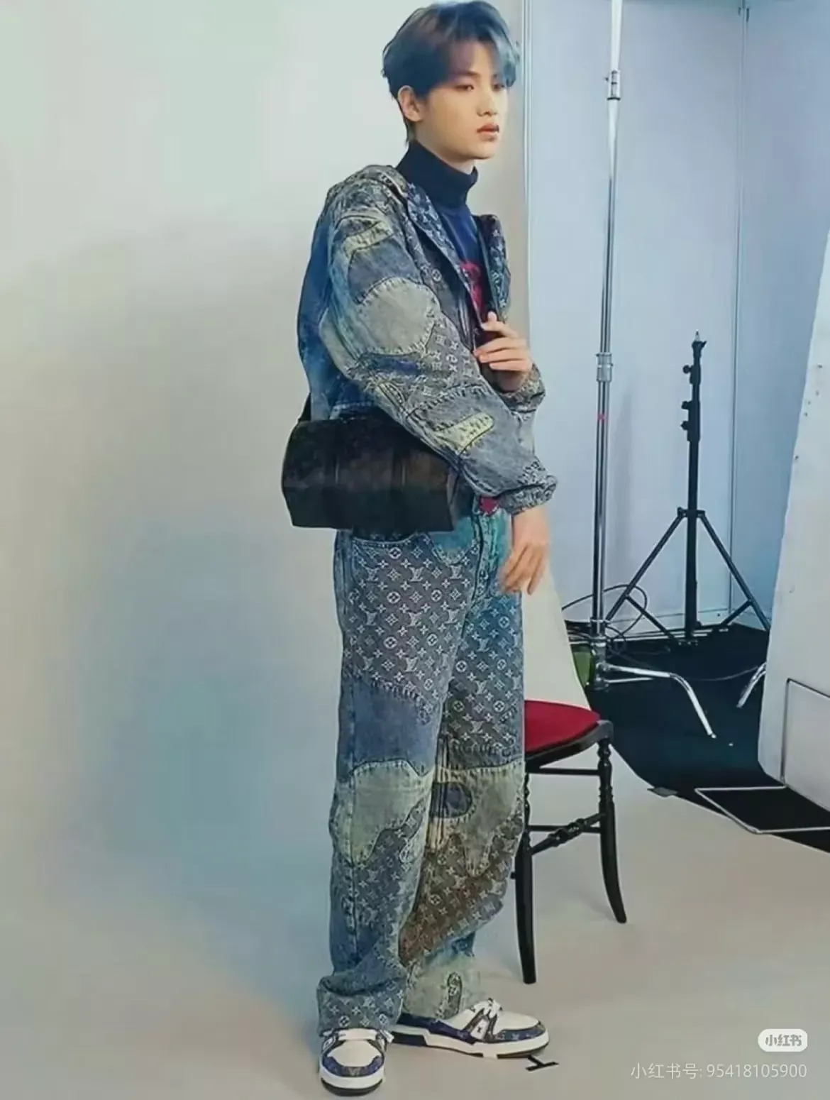 루이비통 모노그램 패치워크 데님 남녀공용 데님 팬츠 상세 이미지 19