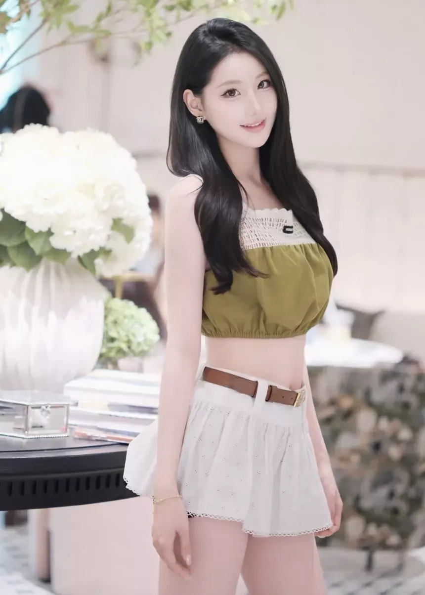 미우미우 플라워 자수 펀칭 여성용 미니 스커트 상세 이미지 79