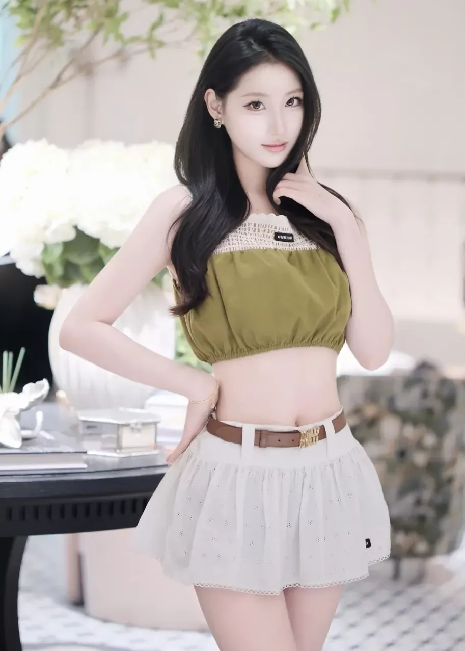 미우미우 플라워 자수 펀칭 여성용 미니 스커트 상세 이미지 80