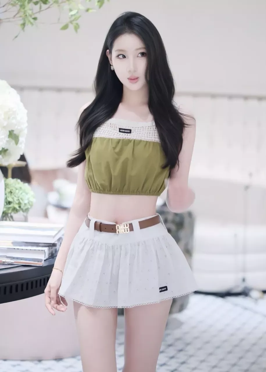 미우미우 플라워 자수 펀칭 여성용 미니 스커트 상세 이미지 81