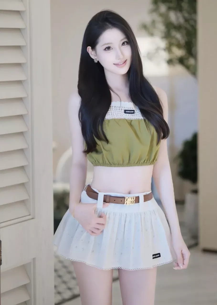 미우미우 플라워 자수 펀칭 여성용 미니 스커트 상세 이미지 82