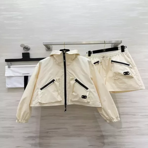 샤넬 후드 아노락 여성용 상하의 세트