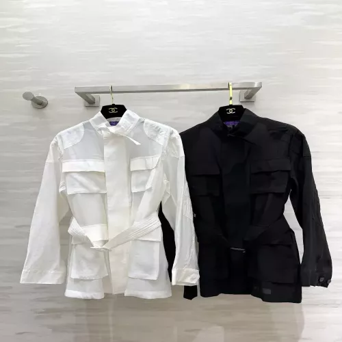랄프로렌 벨트 포인트 여성용 하프 코트