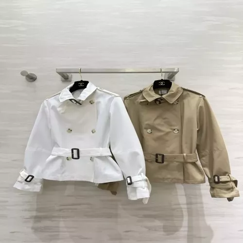 버버리 벨트 더블브레스트 여성용 쇼트 코트