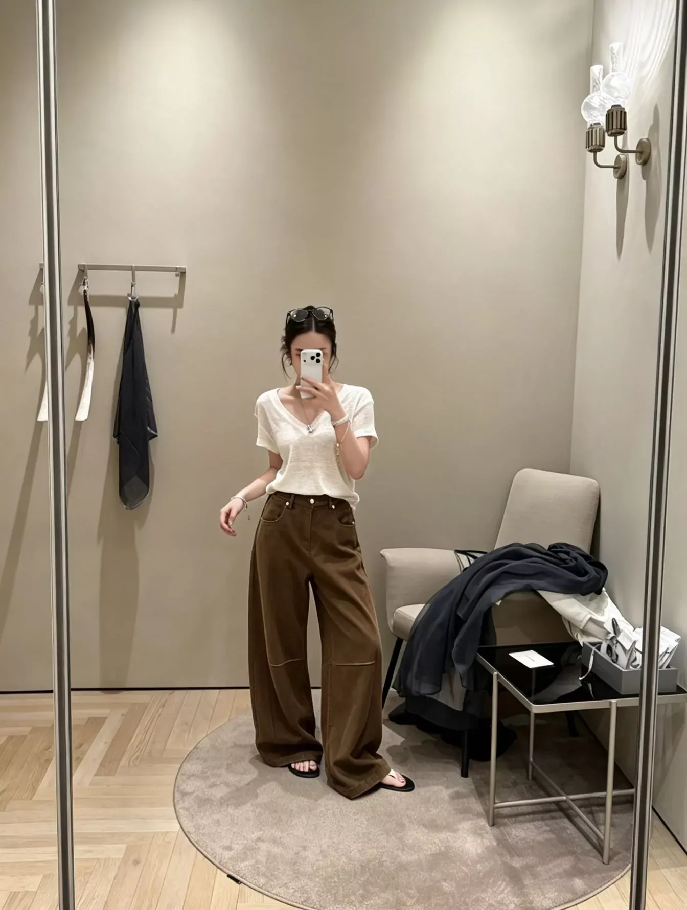 브루넬로쿠치넬리 커브드 절개 텐셀 혼방 여성용 데님 팬츠 상세 이미지 14