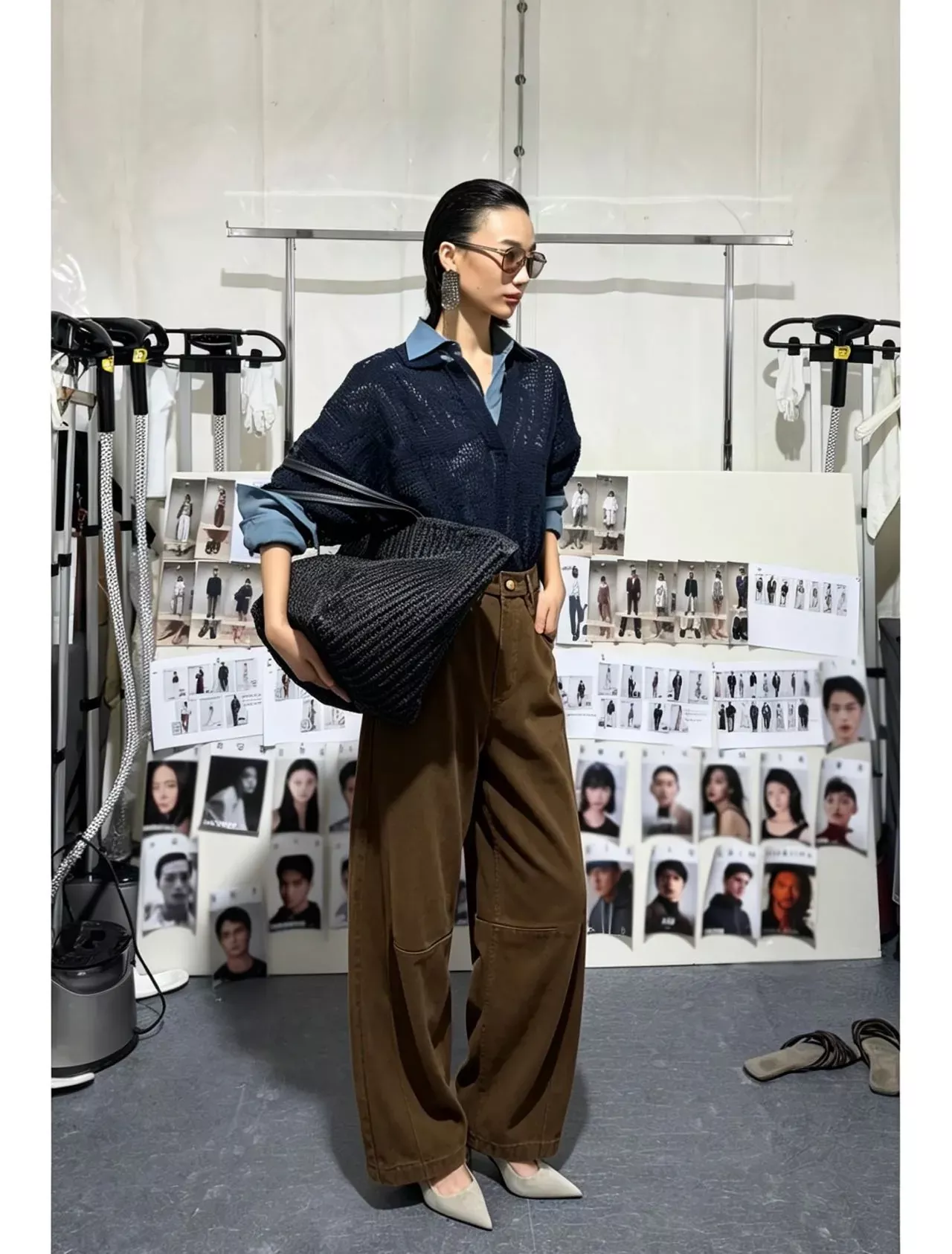 브루넬로쿠치넬리 커브드 절개 텐셀 혼방 여성용 데님 팬츠 상세 이미지 19