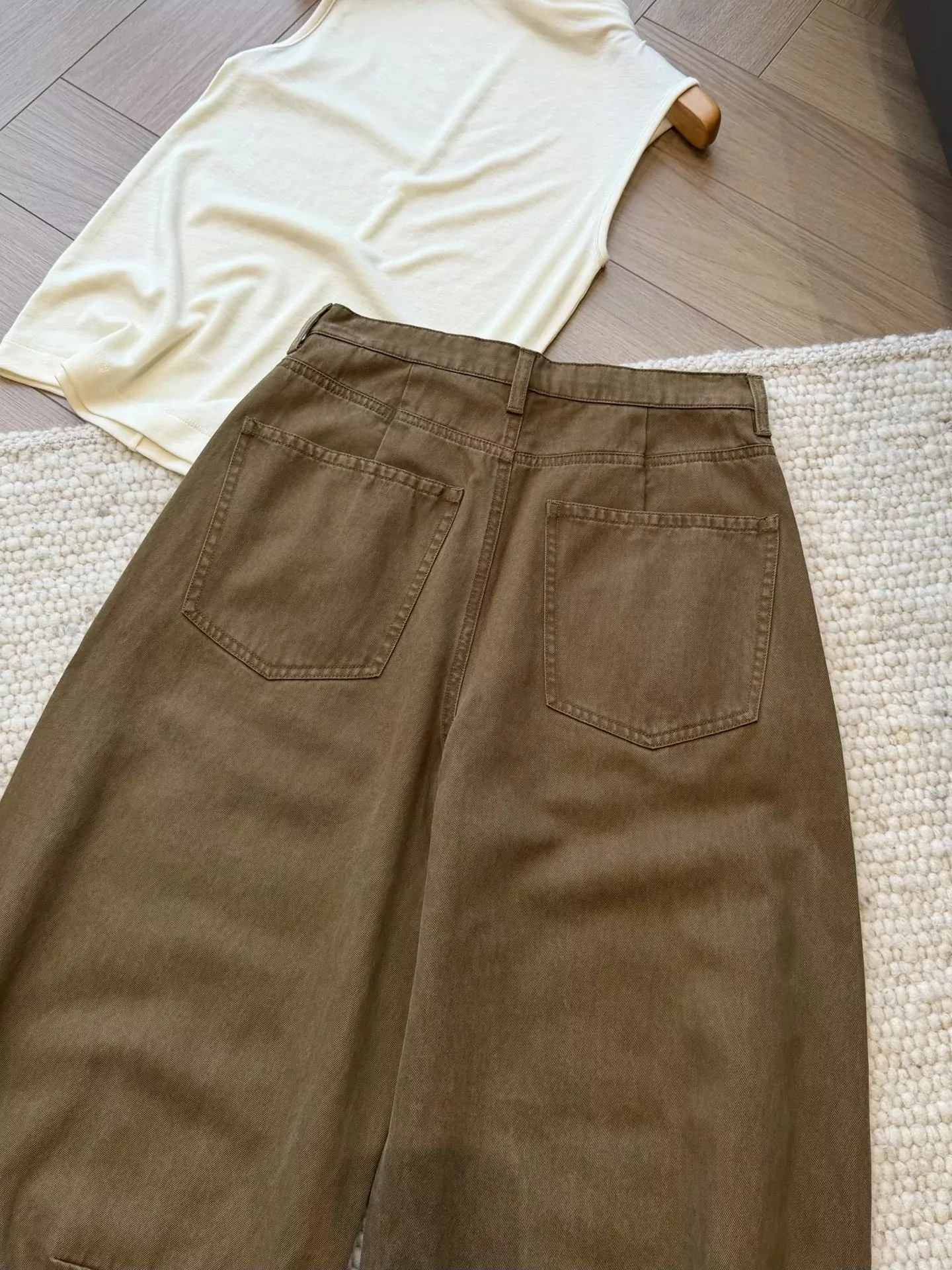 브루넬로쿠치넬리 커브드 절개 텐셀 혼방 여성용 데님 팬츠 상세 이미지 29