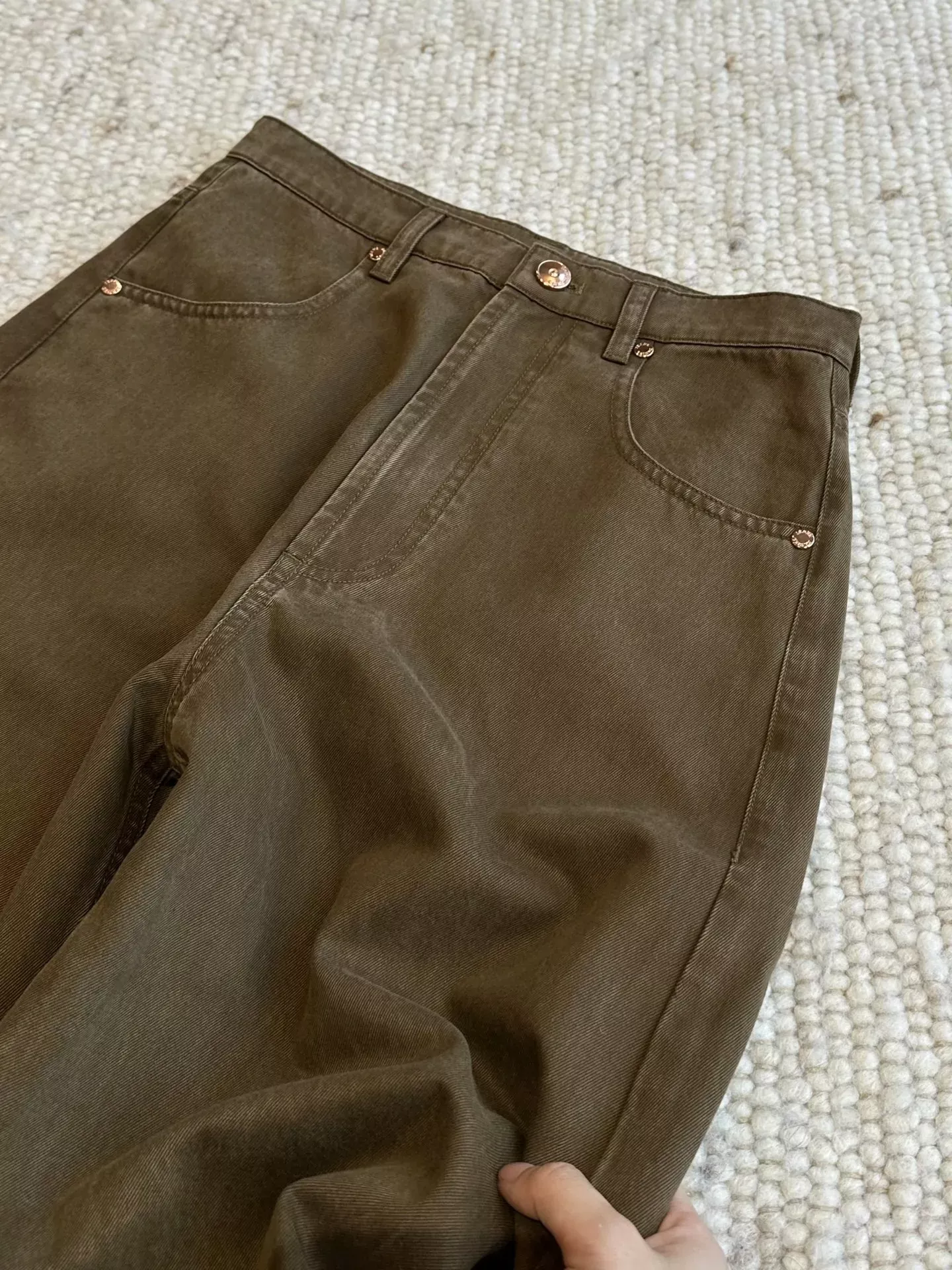브루넬로쿠치넬리 커브드 절개 텐셀 혼방 여성용 데님 팬츠 상세 이미지 48