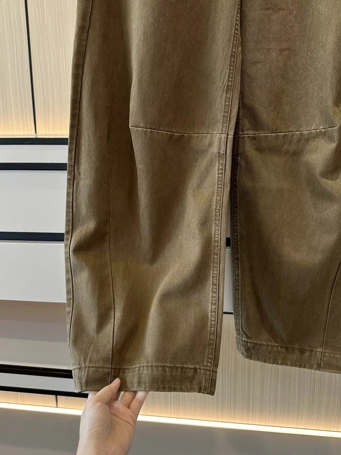 브루넬로쿠치넬리 커브드 절개 텐셀 혼방 여성용 데님 팬츠 상세 이미지 7