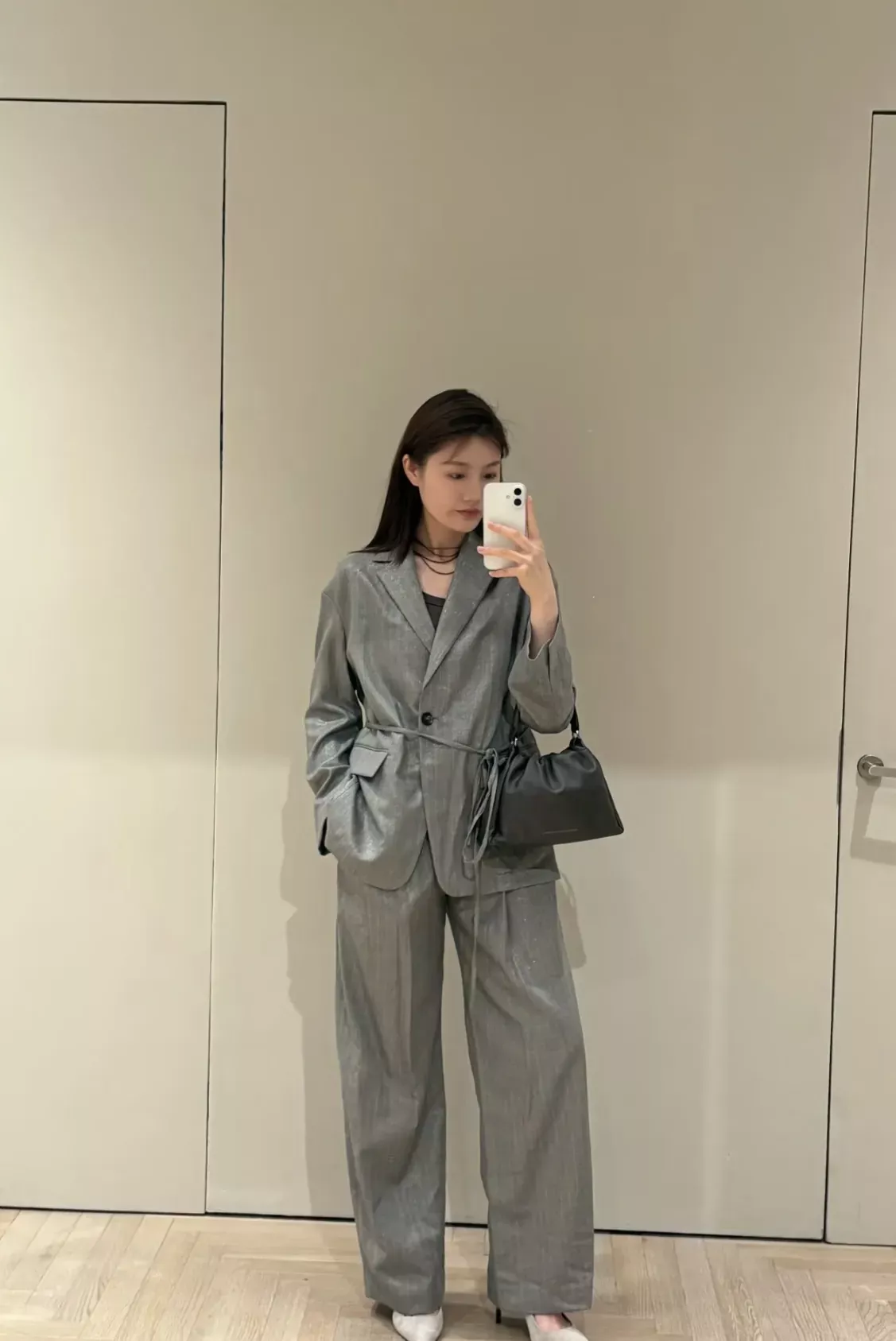 브루넬로쿠치넬리 벨트형 울 혼방 여성용 정장 세트 상세 이미지 20