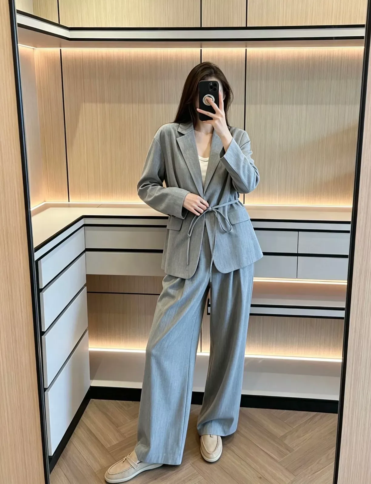 브루넬로쿠치넬리 벨트형 울 혼방 여성용 정장 세트 상세 이미지 93