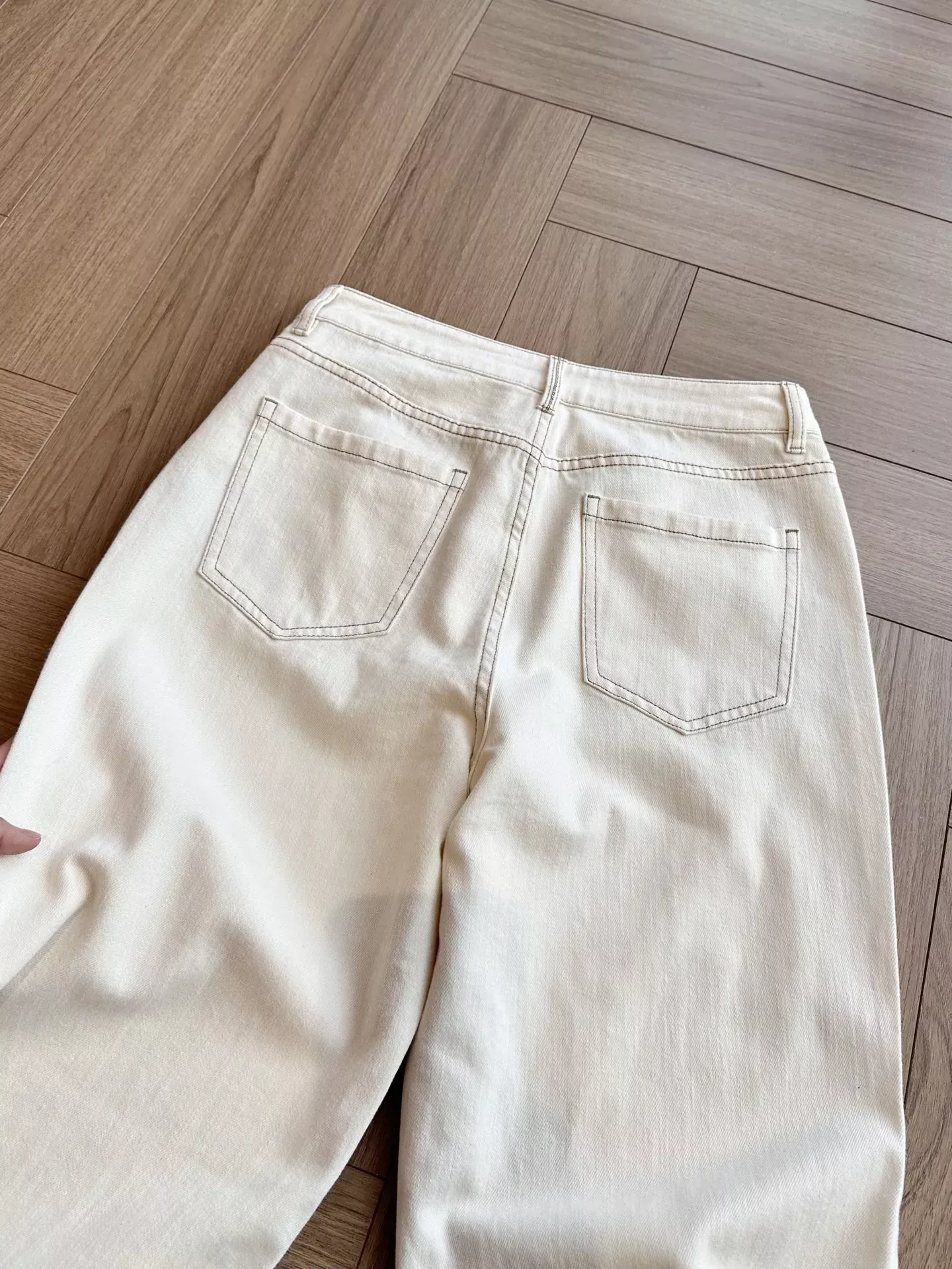 브루넬로쿠치넬리 화이트 아세테이트 여성용 데님 팬츠 상세 이미지 34