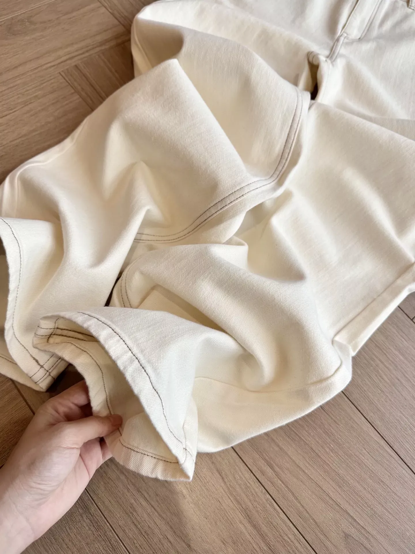 브루넬로쿠치넬리 화이트 아세테이트 여성용 데님 팬츠 상세 이미지 46