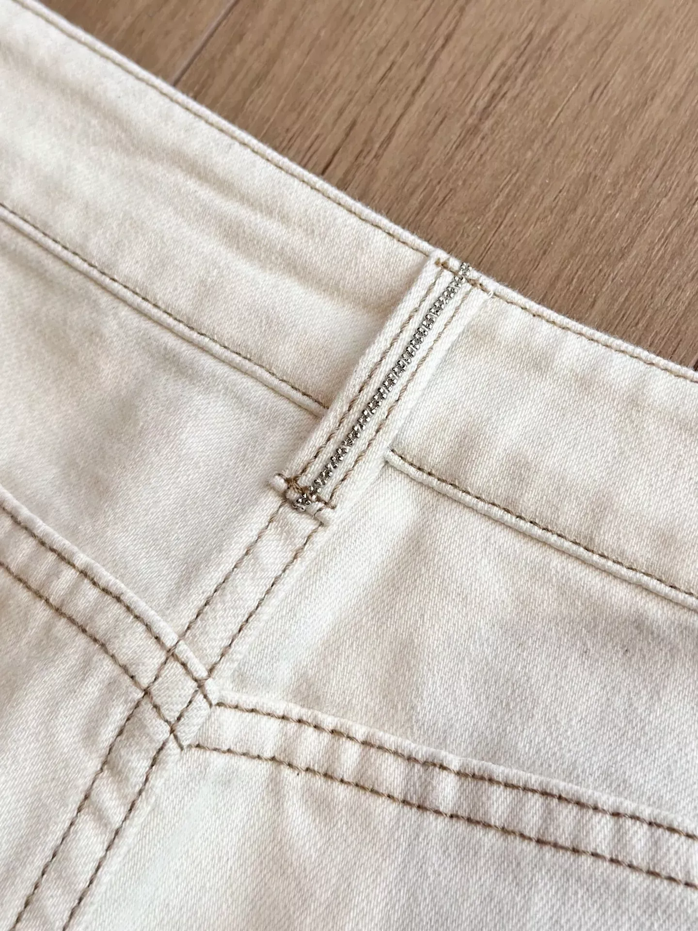 브루넬로쿠치넬리 화이트 아세테이트 여성용 데님 팬츠 상세 이미지 70