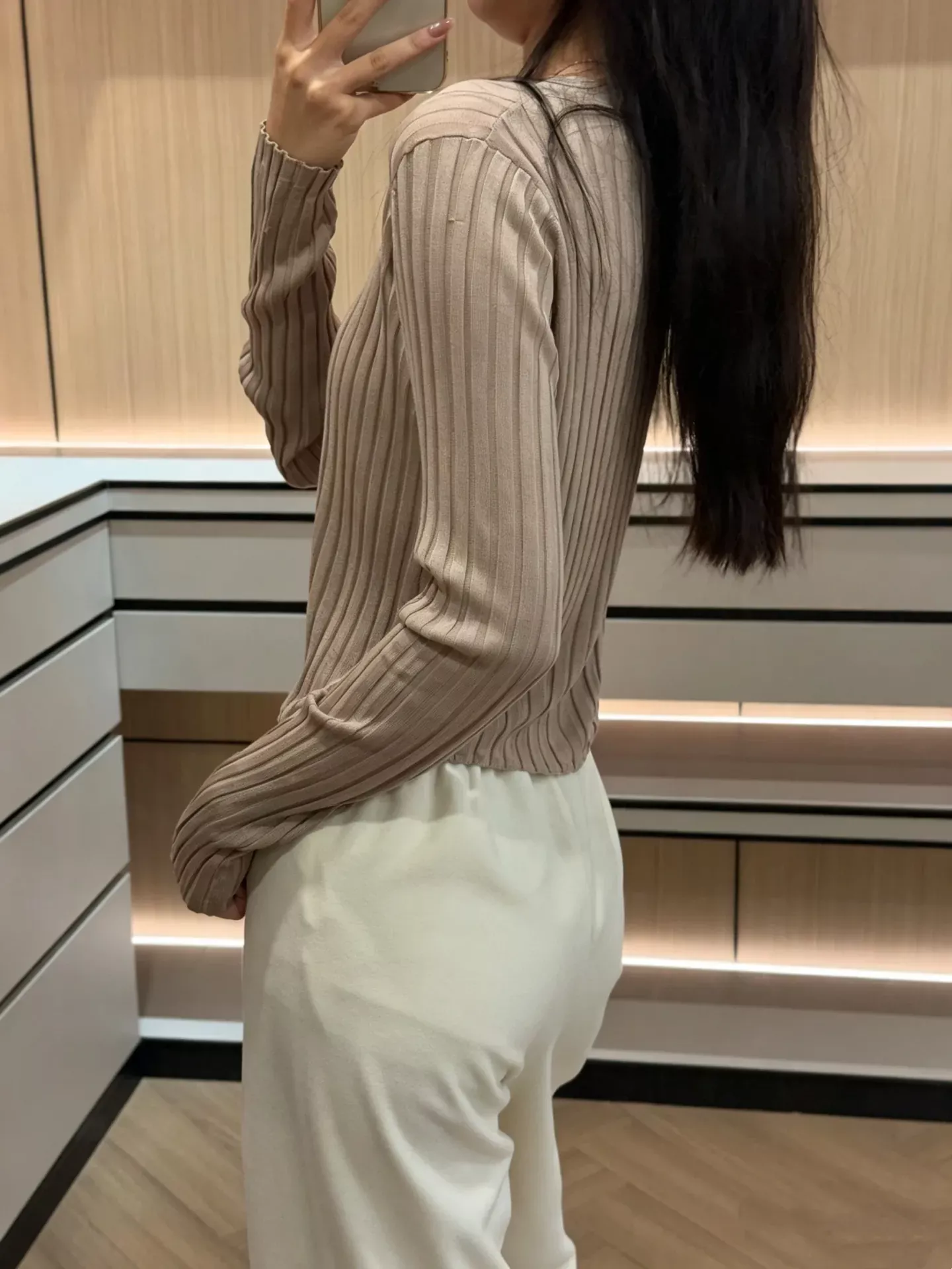 더로우 미세 와이드핏 여성용 슬렉스 팬츠 상세 이미지 69