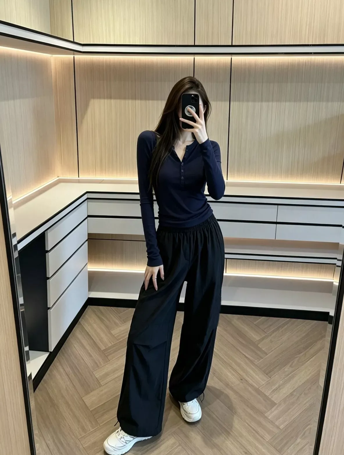 룰루레몬 크링클 나일론 와이드 여성용 캐쥬얼 팬츠 상세 이미지 112