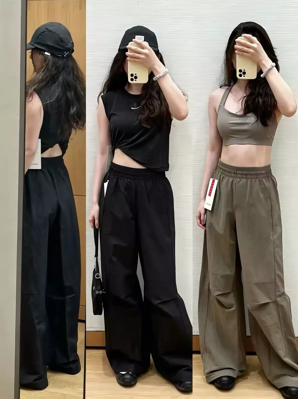 룰루레몬 크링클 나일론 와이드 여성용 캐쥬얼 팬츠 상세 이미지 13