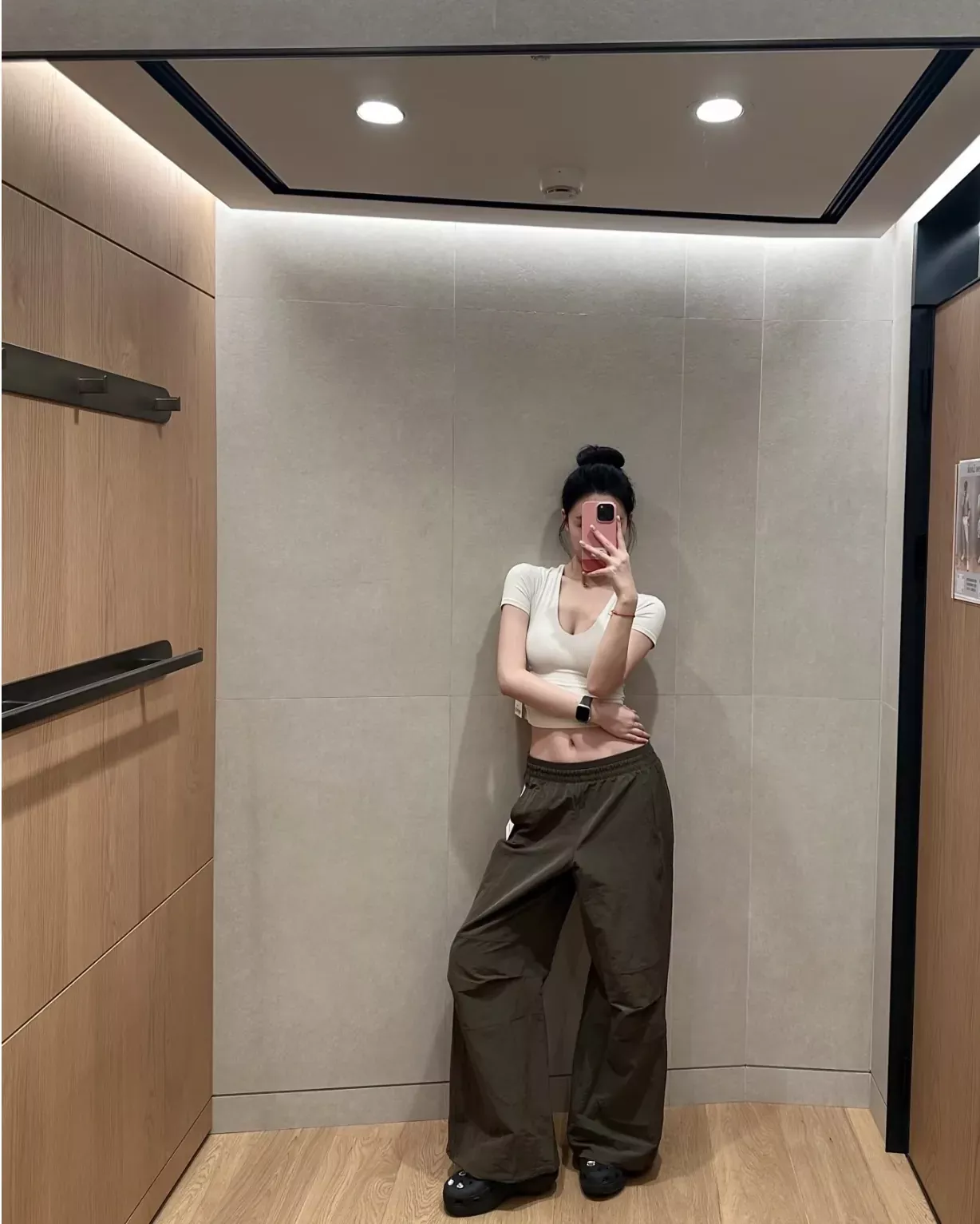 룰루레몬 크링클 나일론 와이드 여성용 캐쥬얼 팬츠 상세 이미지 80