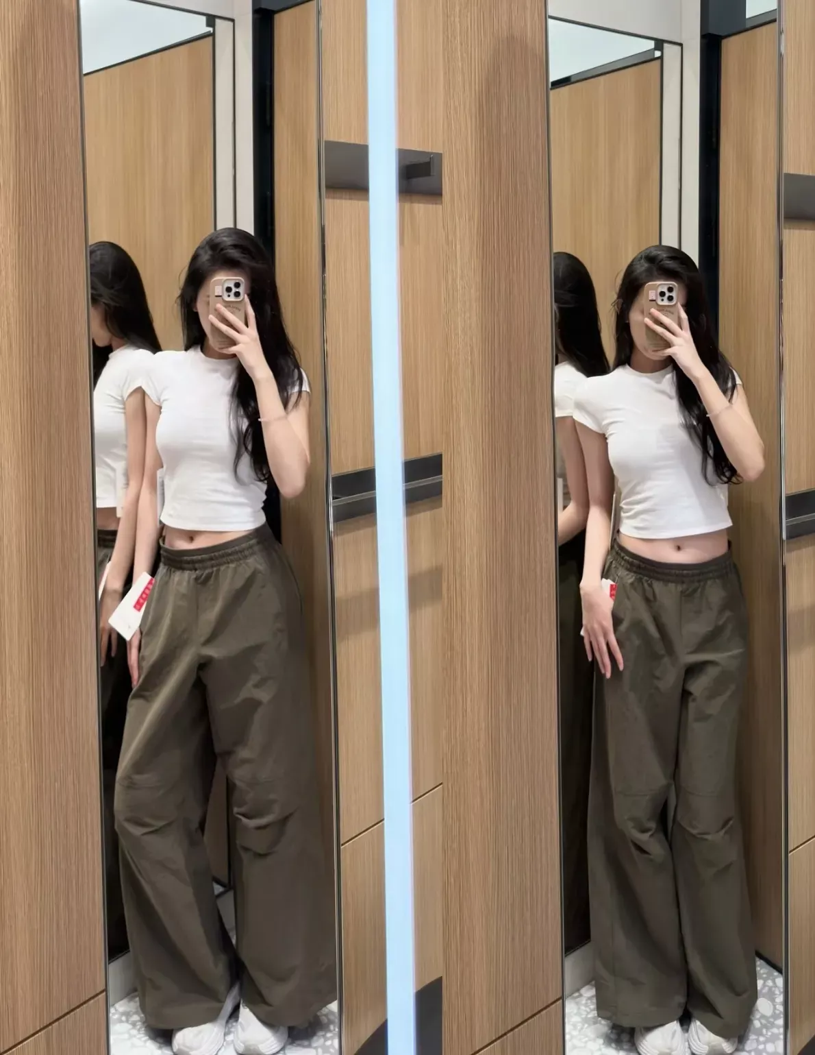 룰루레몬 크링클 나일론 와이드 여성용 캐쥬얼 팬츠 상세 이미지 85