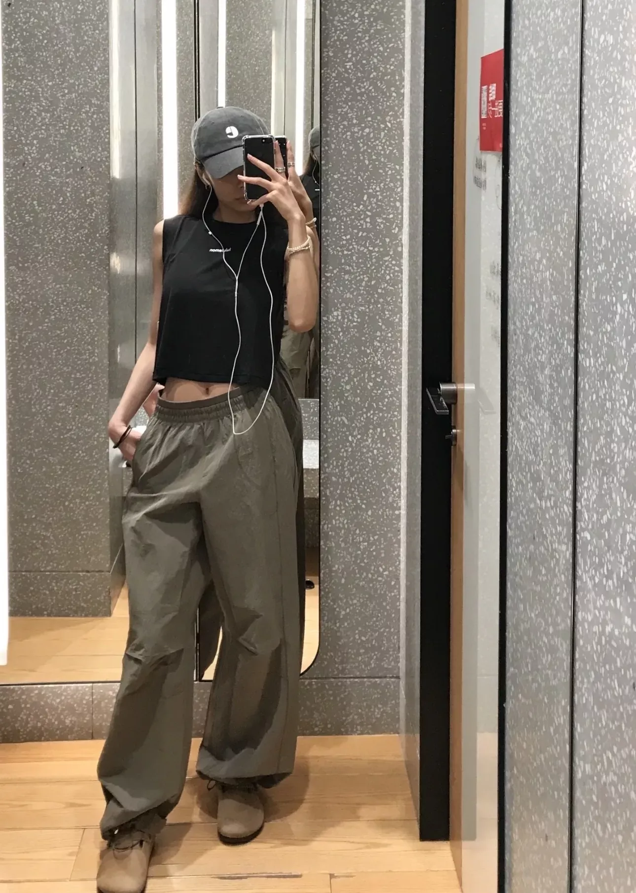 룰루레몬 크링클 나일론 와이드 여성용 캐쥬얼 팬츠 상세 이미지 86