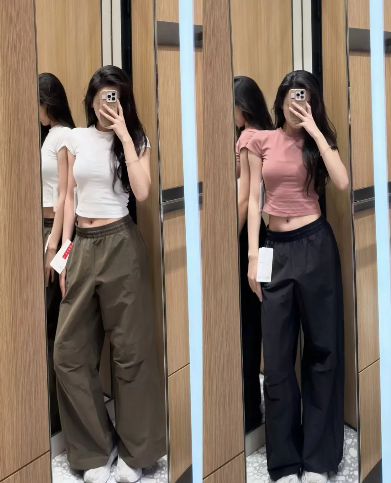룰루레몬 크링클 나일론 와이드 여성용 캐쥬얼 팬츠 상세 이미지 93