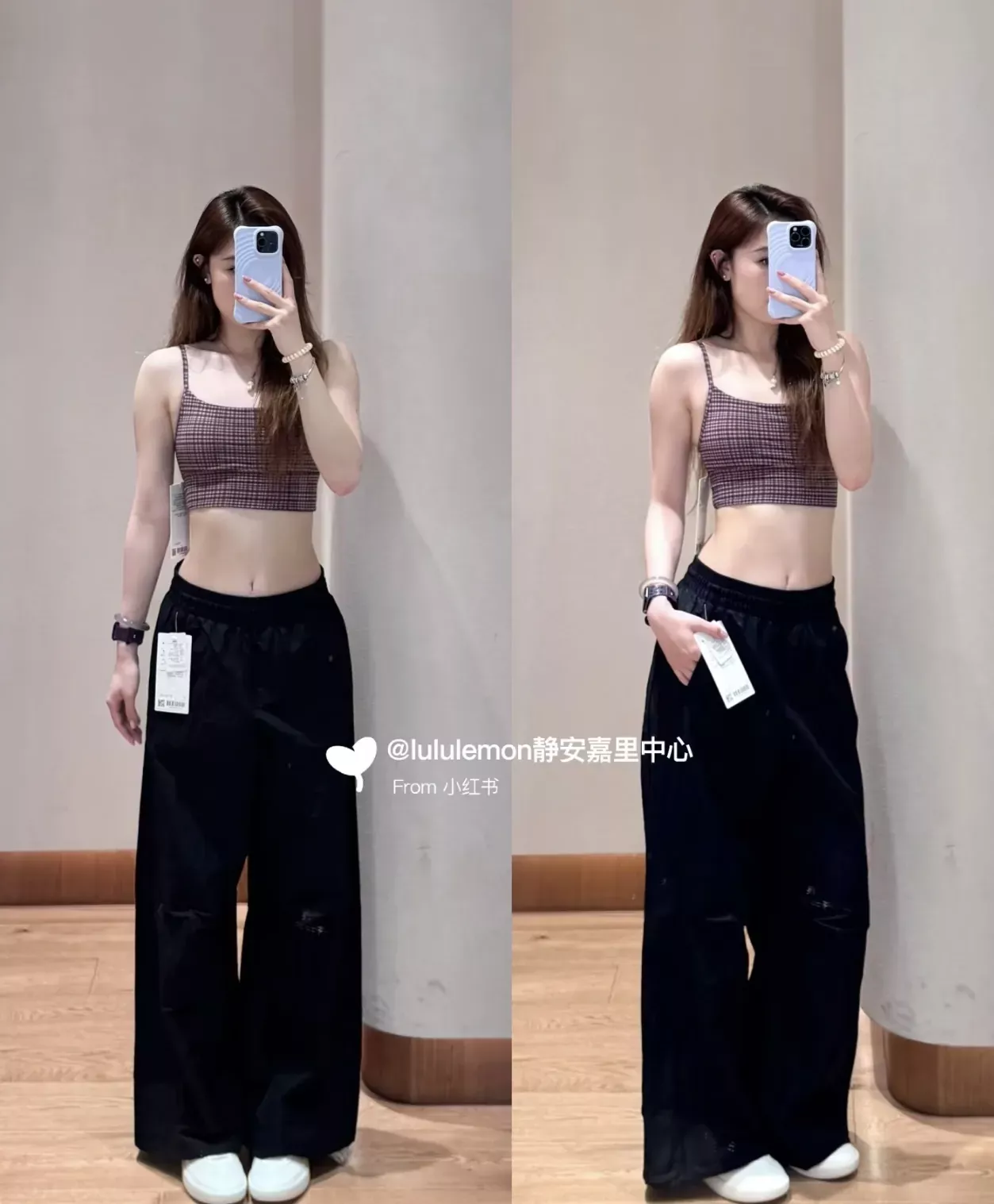 룰루레몬 크링클 나일론 와이드 여성용 캐쥬얼 팬츠 상세 이미지 97