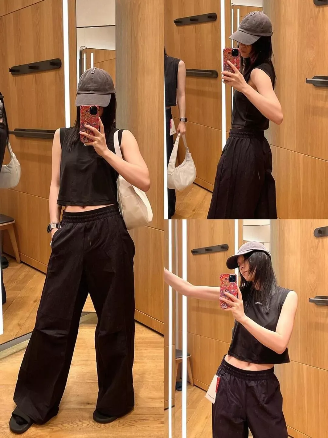 룰루레몬 크링클 나일론 와이드 여성용 캐쥬얼 팬츠 상세 이미지 99
