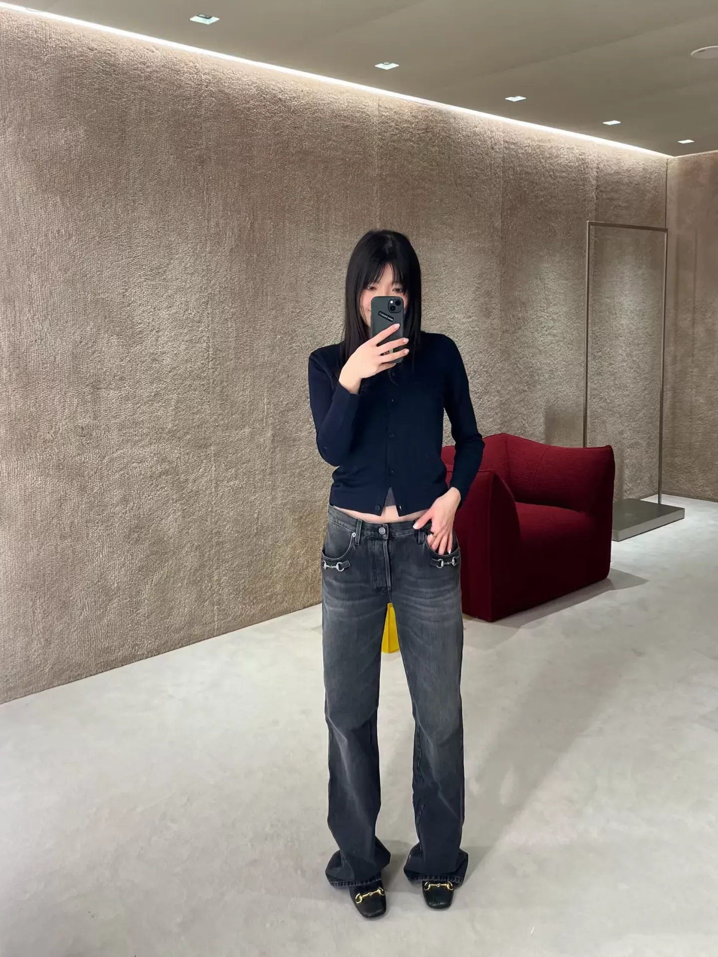 구찌 빈티지 워싱 여성용 데님 팬츠 상세 이미지 79