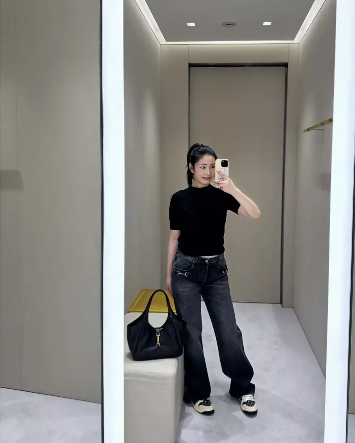 구찌 빈티지 워싱 여성용 데님 팬츠 상세 이미지 80