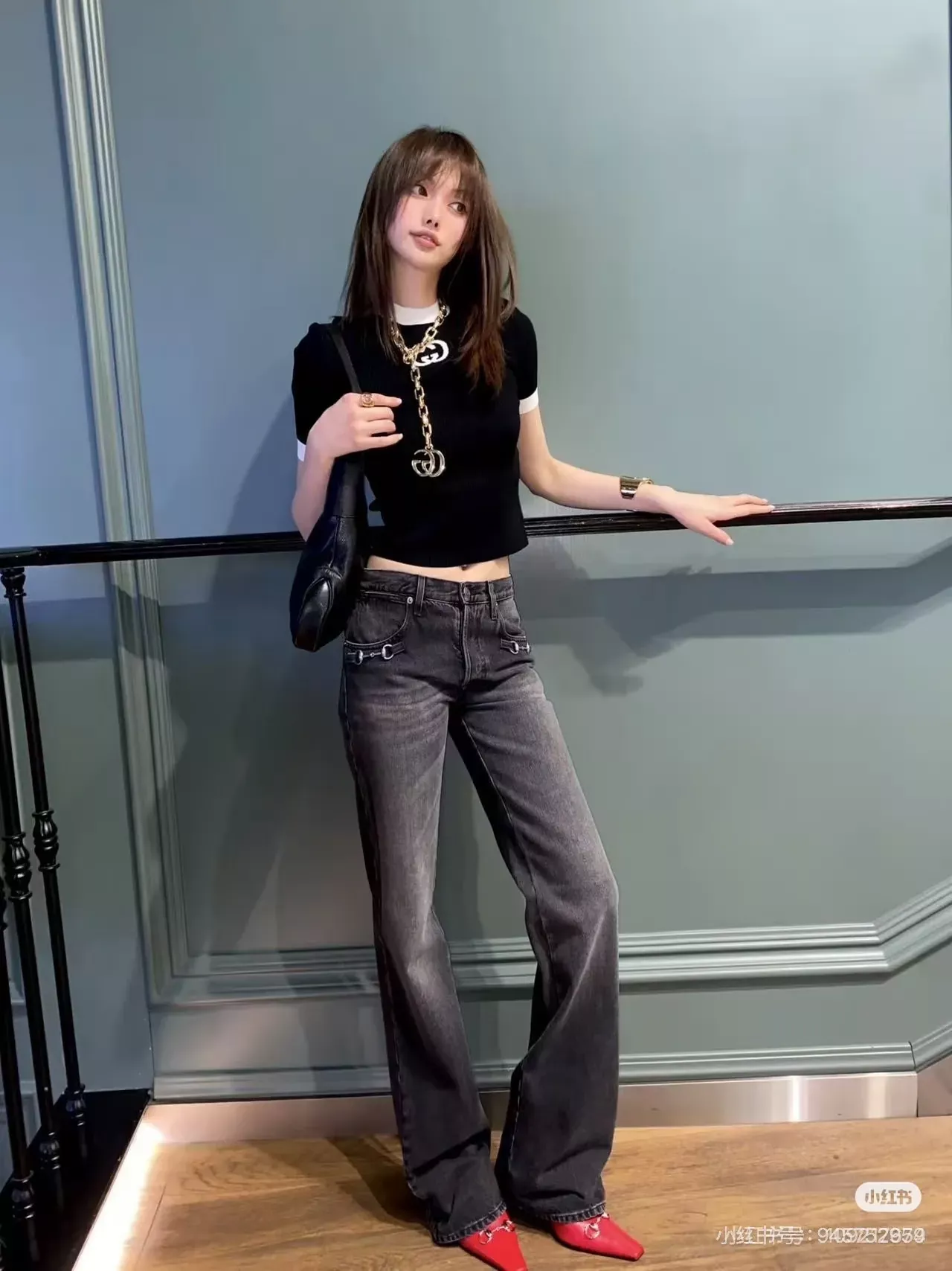 구찌 빈티지 워싱 여성용 데님 팬츠 상세 이미지 85