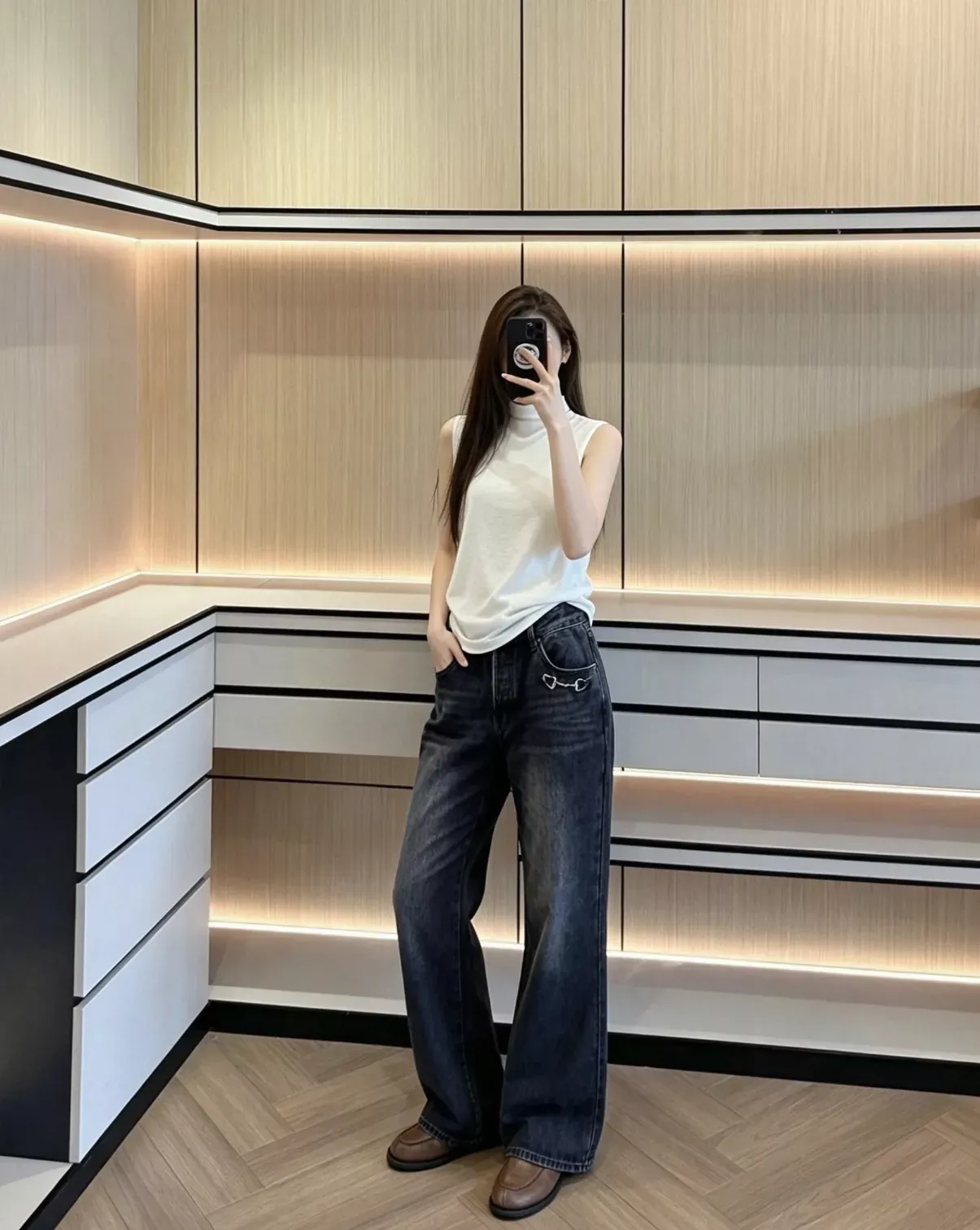 구찌 빈티지 워싱 여성용 데님 팬츠 상세 이미지 87