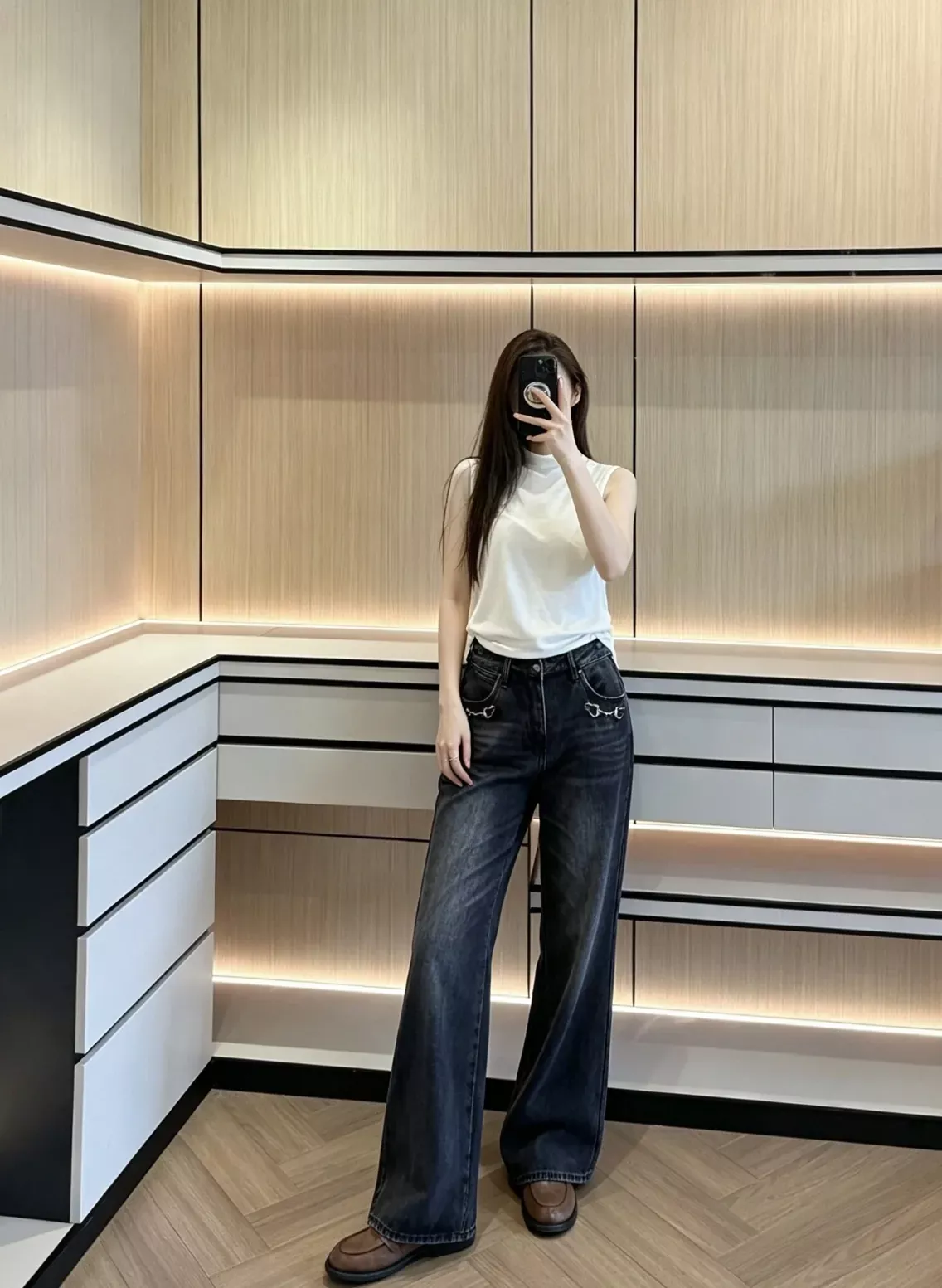 구찌 빈티지 워싱 여성용 데님 팬츠 상세 이미지 89