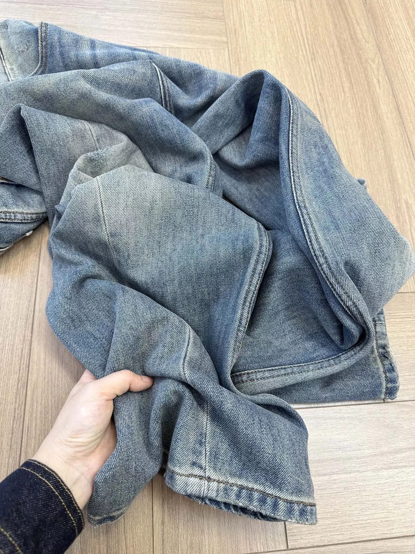 메종마르지엘라 빈티지 워싱 와이드 여성용 데님 팬츠 상세 이미지 52