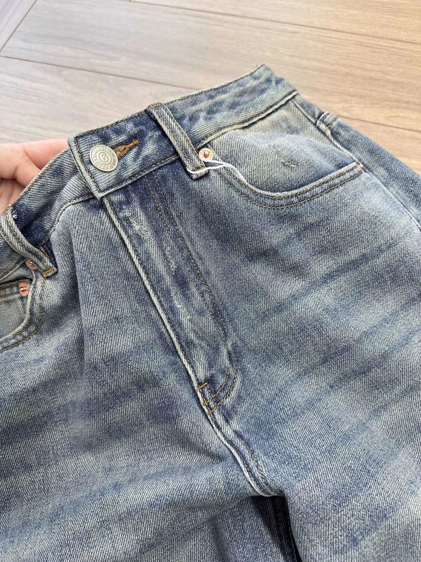 메종마르지엘라 빈티지 워싱 와이드 여성용 데님 팬츠 상세 이미지 67