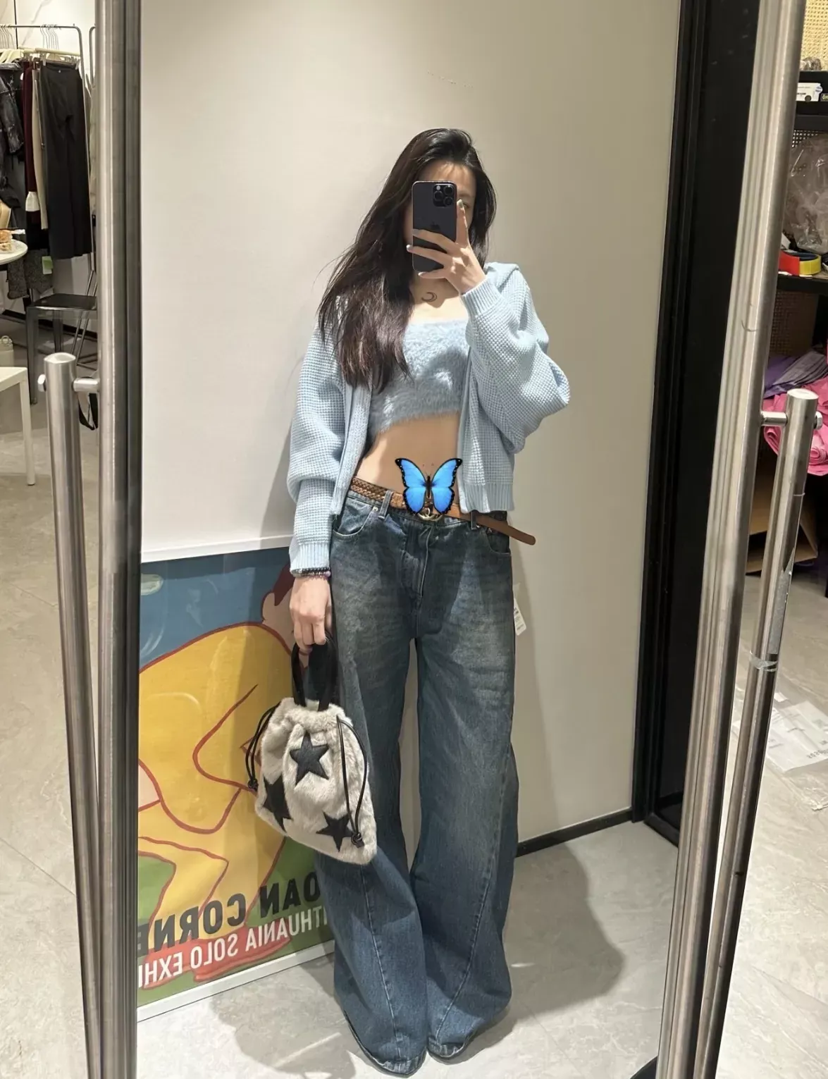 메종마르지엘라 빈티지 워싱 와이드 여성용 데님 팬츠 상세 이미지 75