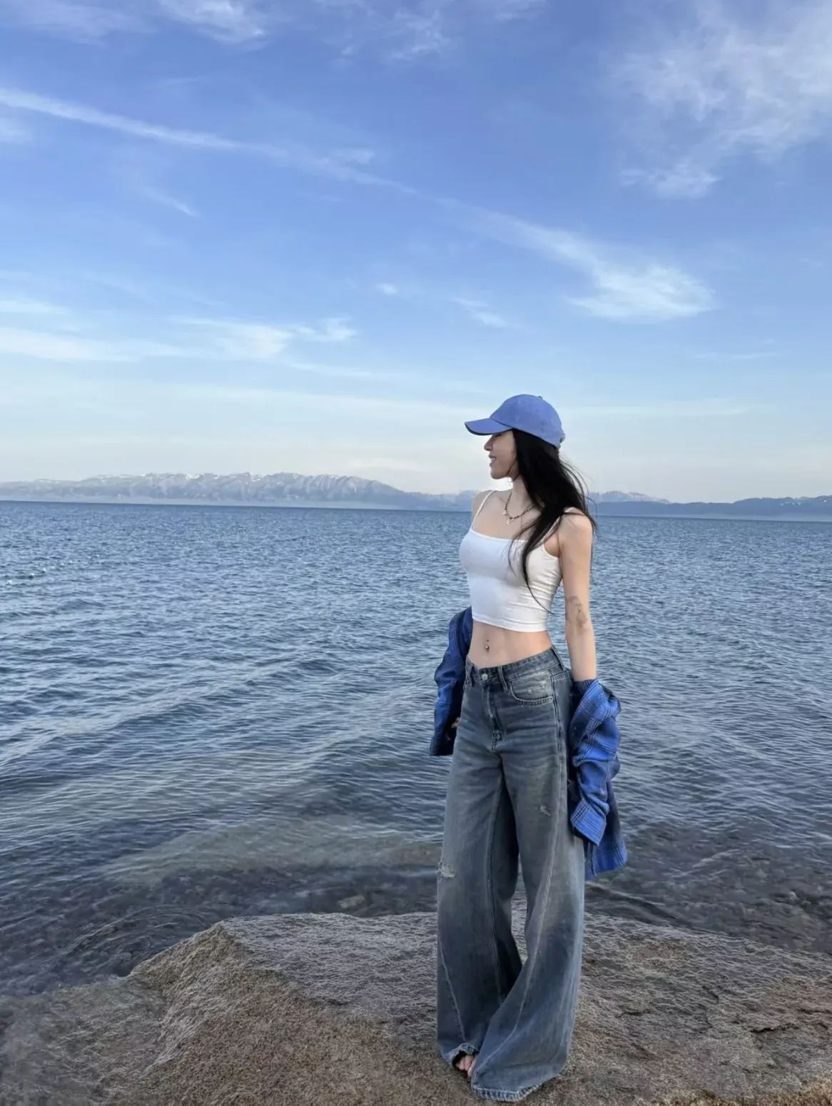 메종마르지엘라 빈티지 워싱 와이드 여성용 데님 팬츠 상세 이미지 82