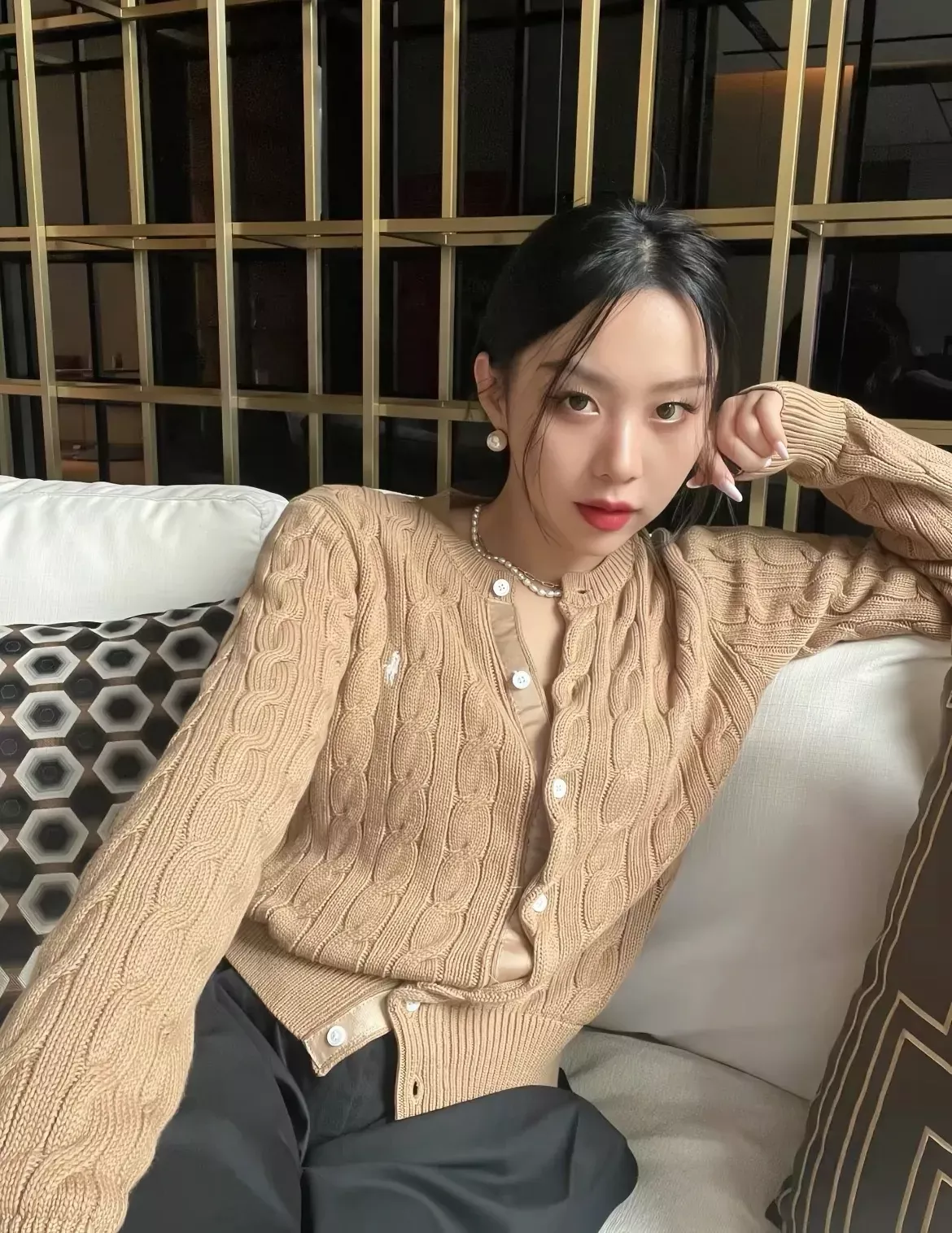 랄프로렌 케이블 코튼 자수 여성용 긴소매 가디건 상세 이미지 106