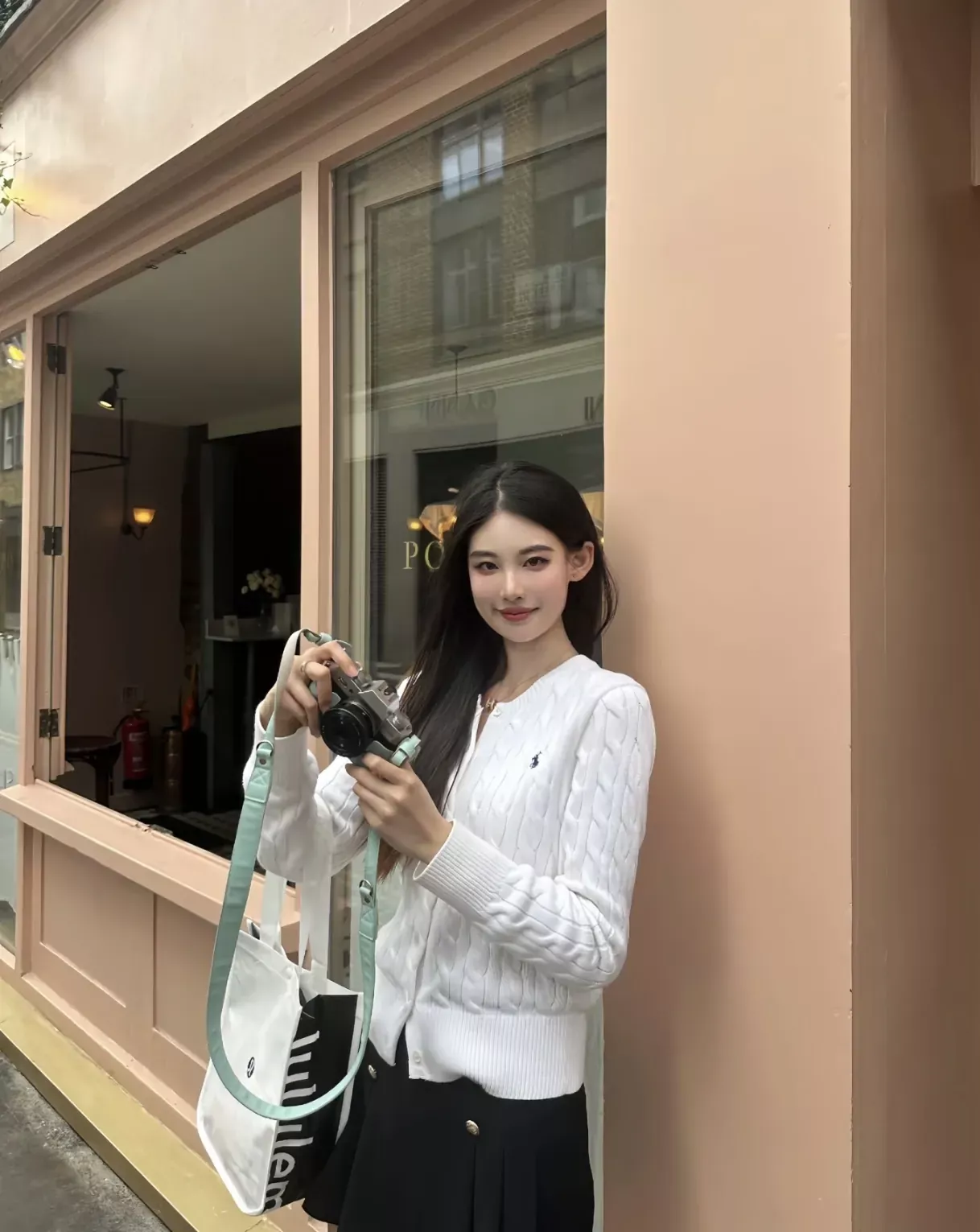 랄프로렌 케이블 코튼 자수 여성용 긴소매 가디건 상세 이미지 114