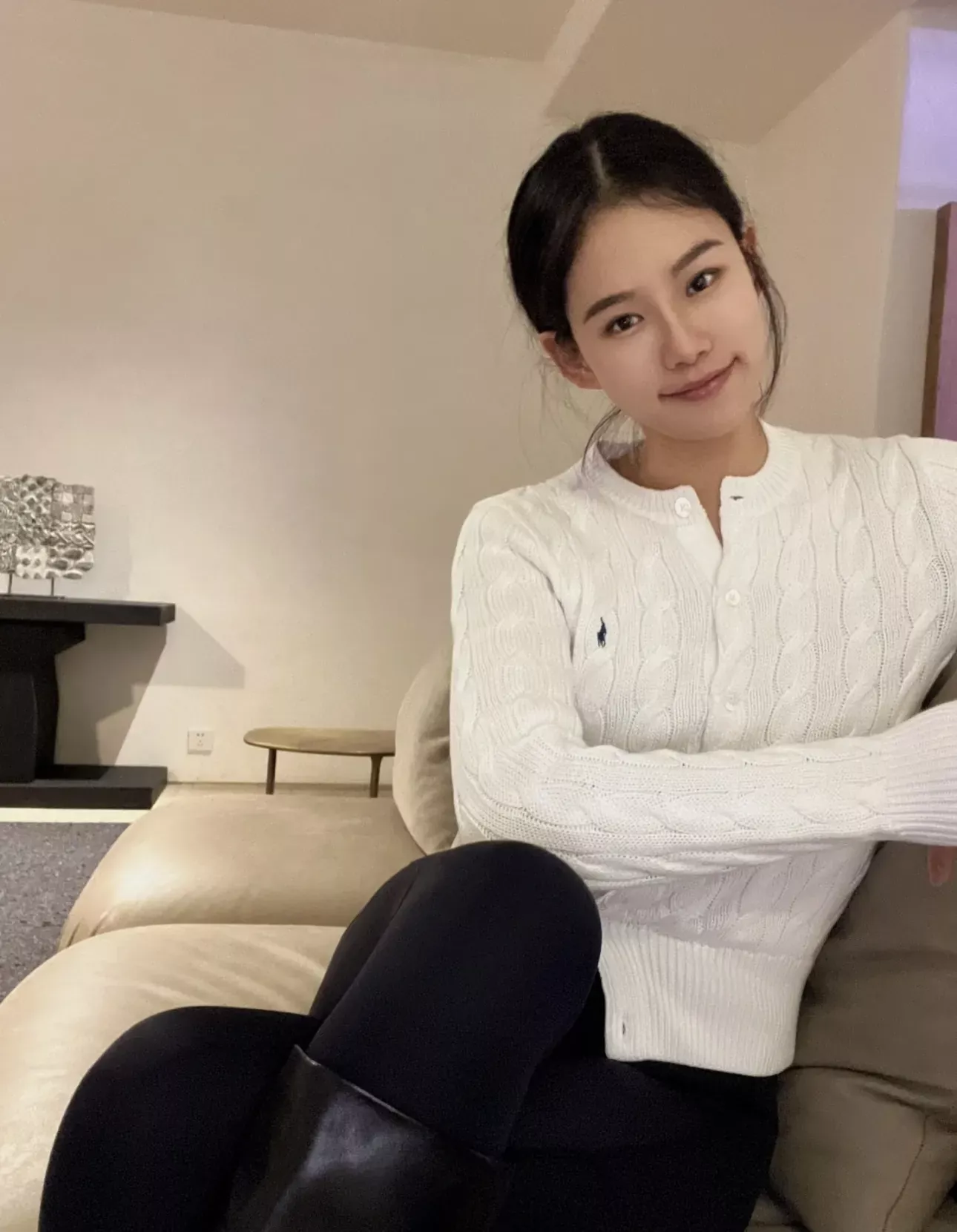 랄프로렌 케이블 코튼 자수 여성용 긴소매 가디건 상세 이미지 116