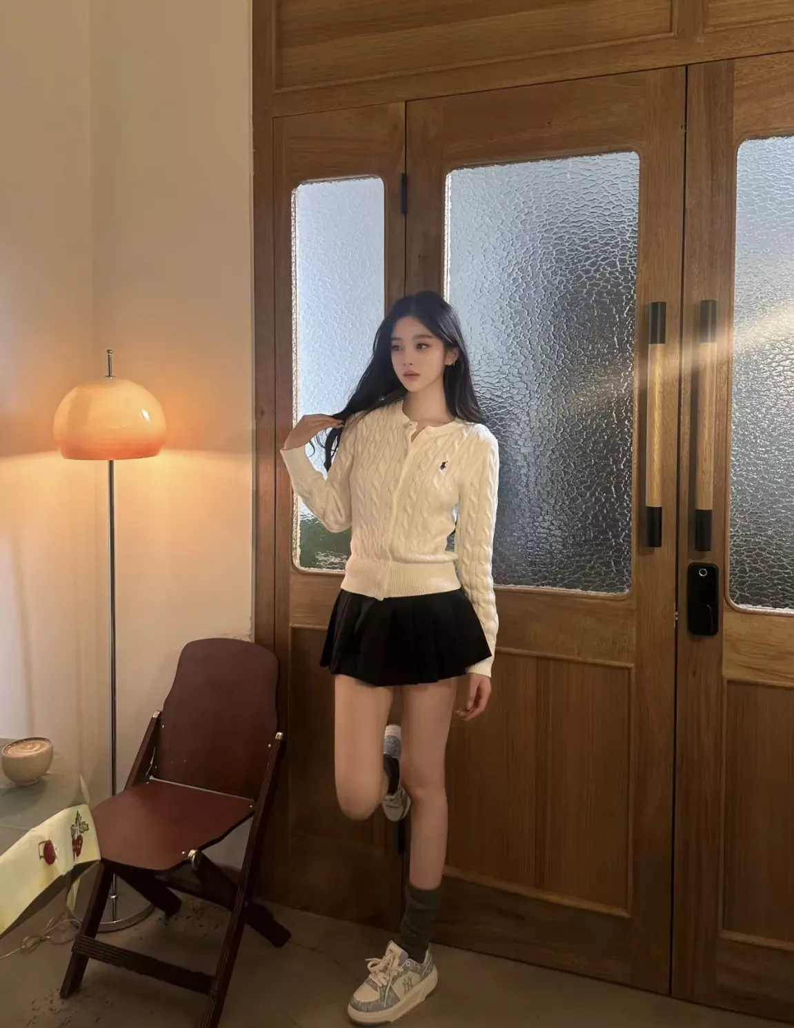 랄프로렌 케이블 코튼 자수 여성용 긴소매 가디건 상세 이미지 119